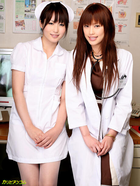 Perfect Nurses Rika Nagasawa And Mao Sakurai Share A Patients Big Dick